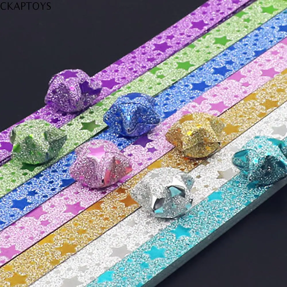 Dải giấy ngôi sao Kawaii, CKAPTOYS, Ngôi sao Origami, Thủ công bằng giấy, Giấy gấp ngôi sao Thủ Công đầy màu sắc, Ngôi sao hoạt hình, Đồ Trang Trí, Thích hợp để gấp
