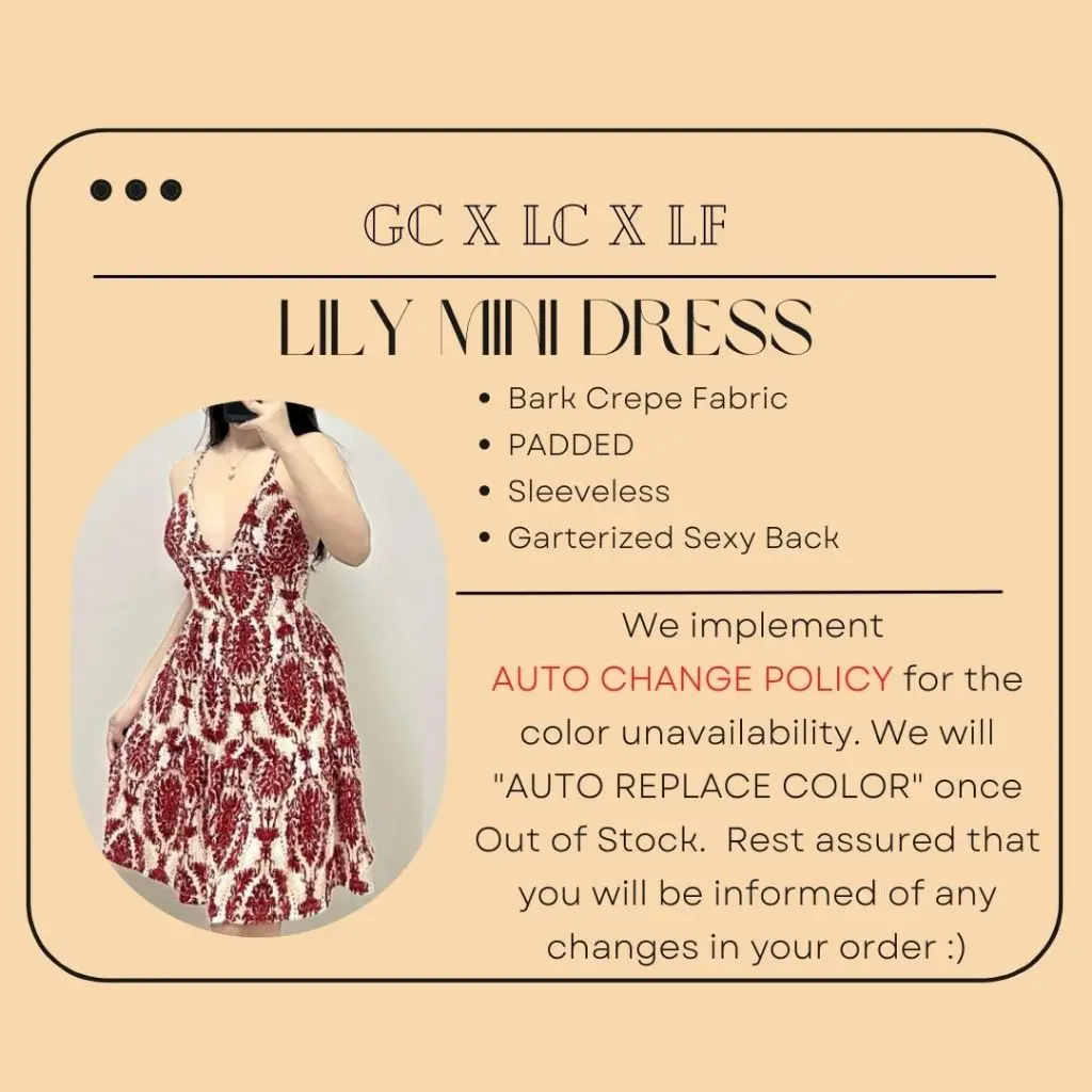 LF LILY Padded Sleeveless Sexy Back Garterized Mini Dress | 2 Sizes | Plain  or Printed | Bark Crepe - TikTok Shop Philippines