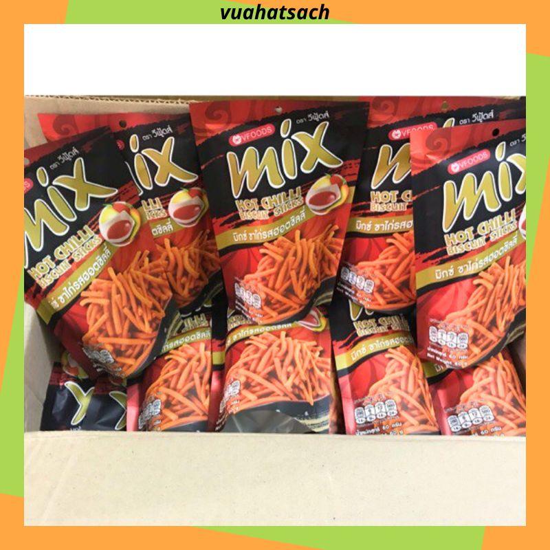 Sỉ thùng bim que Mix Vfoods Thái Lan giá rẻ date mới 48 gói