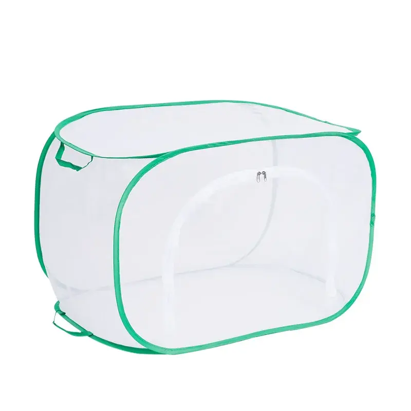 Collapsible Insect Cage Butterfly Habitat Insect Cage Mesh Cages Pop-up Collapsible Plant Greenhouse Box Net Cloth Hatch Cages