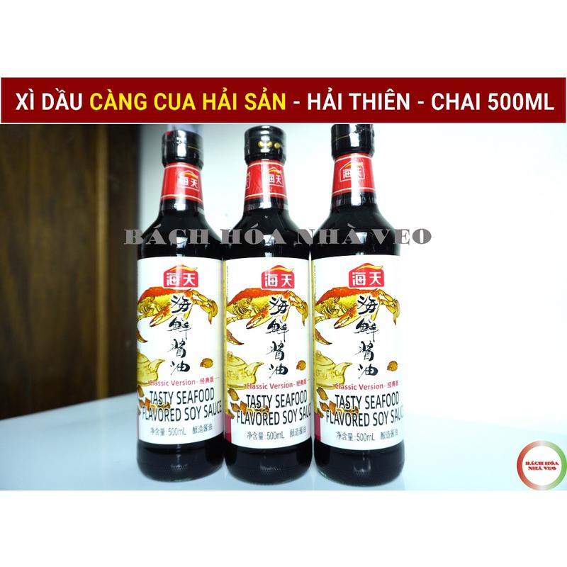   SALE SỐC  Xì Dầu Càng Cua Hải Sản Hiệu Hải Thiên Chai 500ml - Ngon Nước Sốt Gia Vị đa dụng nước tương ngon 