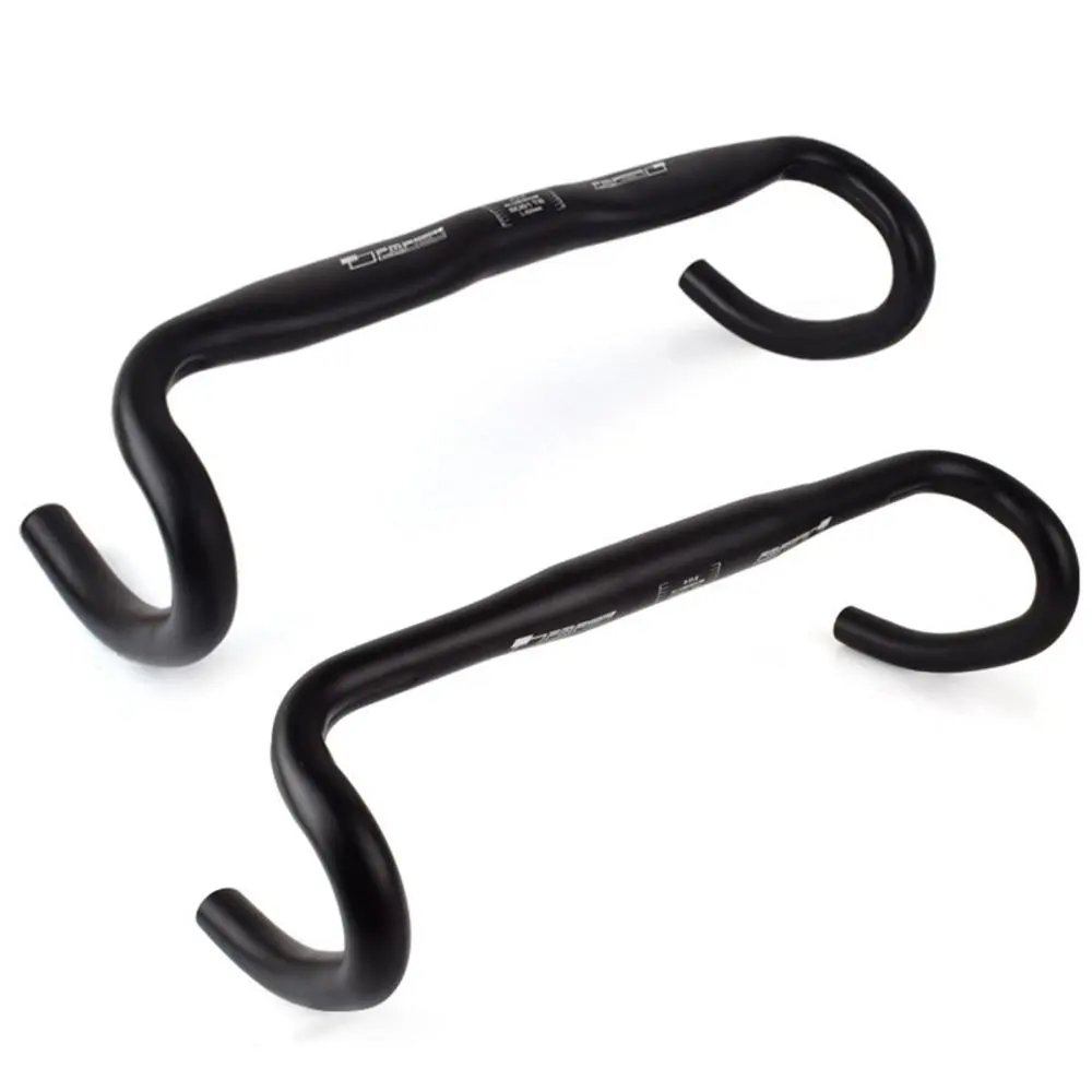 Aluminum Alloy Bicycle Handlebar Road Bike Racing Drop Bar 31.8*420mm Black