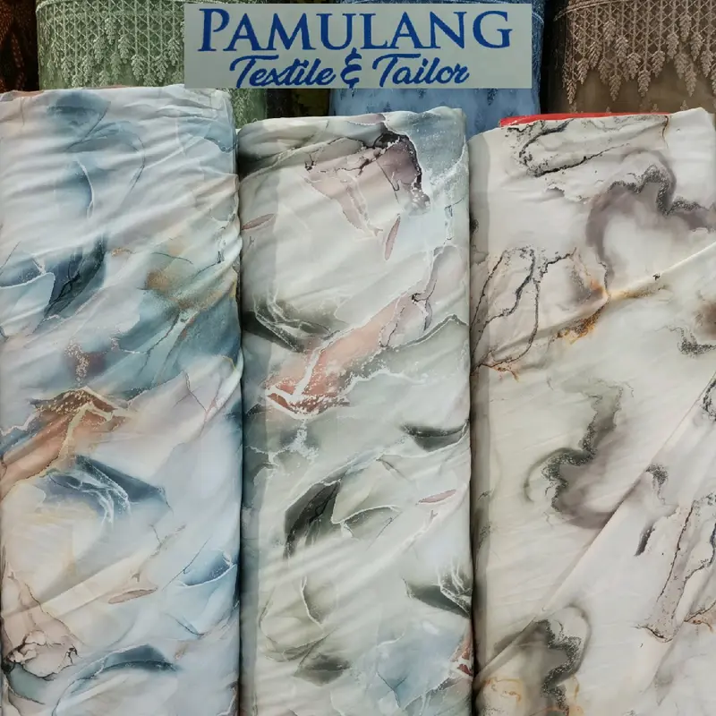 Kain Armany Silk Original Motif Marmer gradasi || Harga Per Setengah Meter(50cm) 0