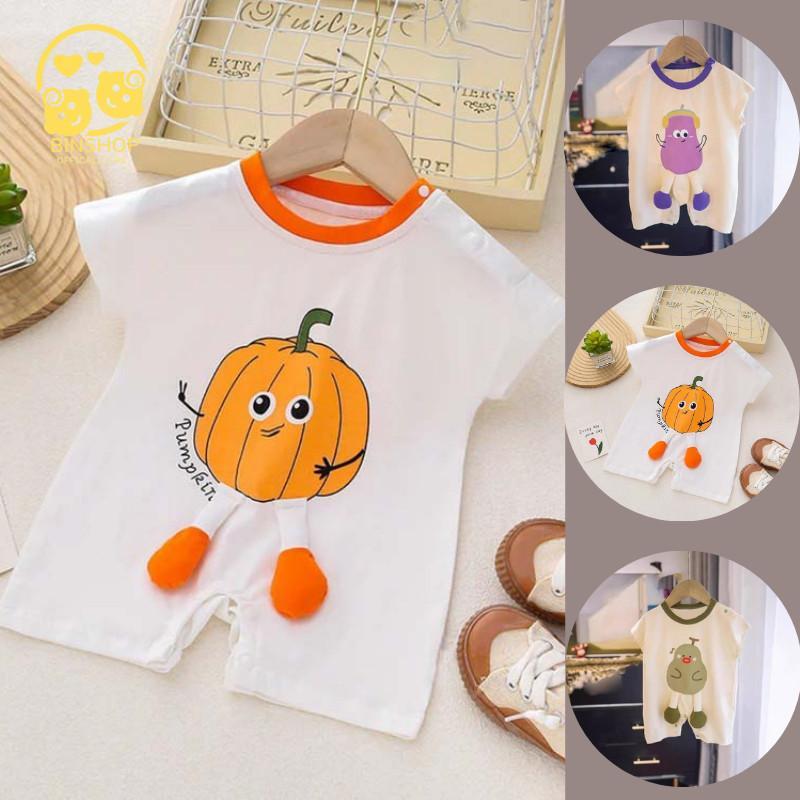 Bodysuit cho bé chất Thun Lạnh mềm mát, Áo liền thân mẫu mới, Body đùi bé trai bé gái, mẫu quần áo sơ sinh 0-12M Jumpsuit