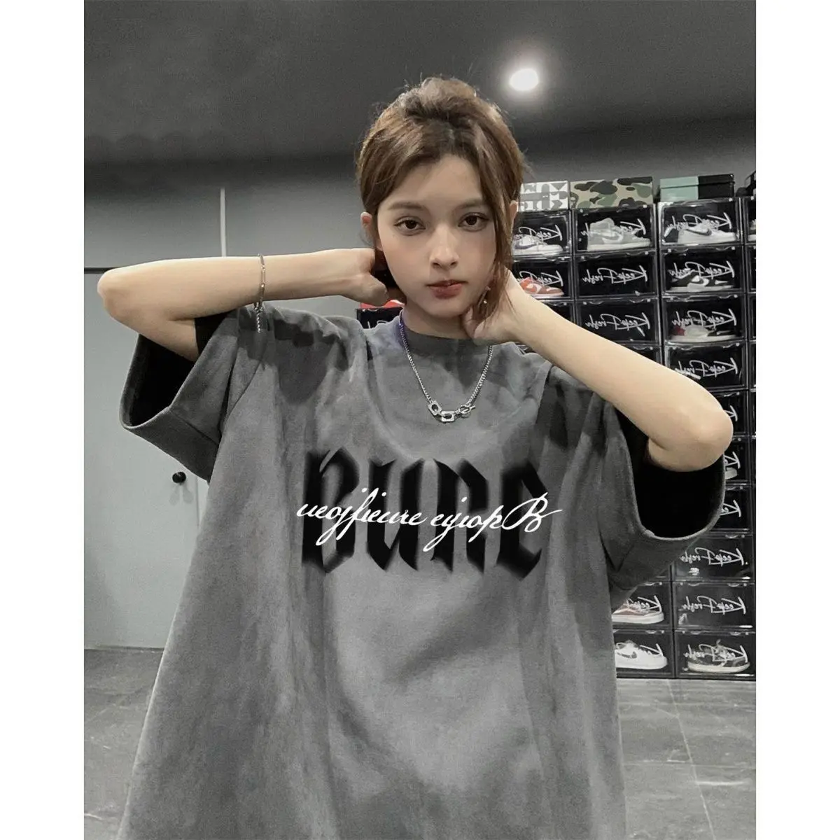 Áo Thun Ngắn Tay, Thương Hiệu Thời Trang 2025Fashion, Phong Cách Âu Mỹ, Dành Cho Bé Trai Và Bé Gái, Mặc Mùa Hè, In Chữ Mới, Dáng Rộng Vừa Vặn, Áo Sơ Mi Tay Lửng Phong Cách Ins
