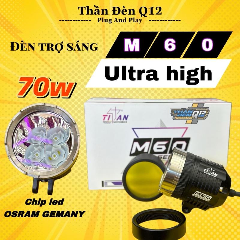 Đèn trợ sáng l4x TITAN M60 ULTRA HIGH , công suất 70W , siêu gom phóng 800m