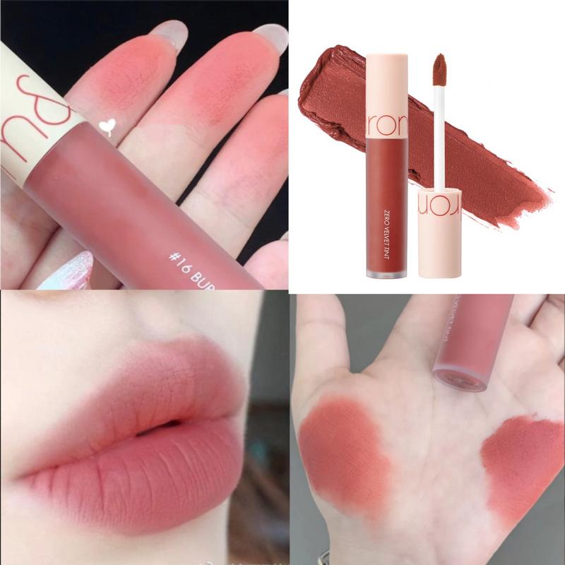 Son Kem Lì Romand Zero Màu 16 Hồng Đất Nude, Son Romand Zero Velvet Tint 16 Burny Nude : Hồng Đất Lạnh