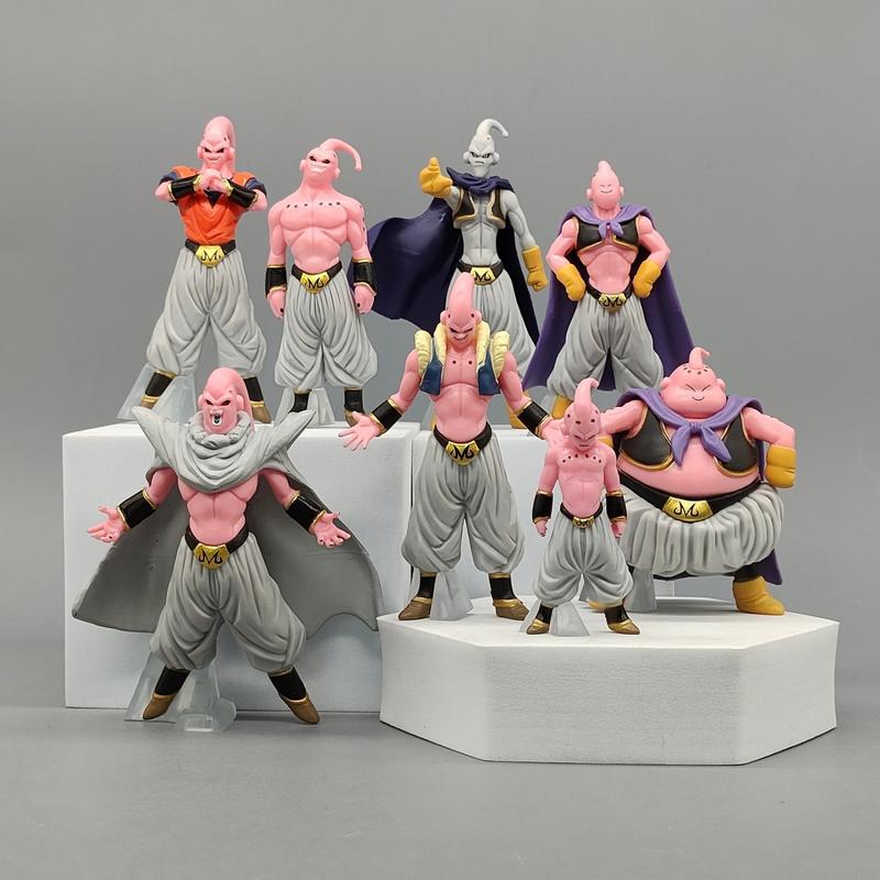Mô Hình Nhân Vật DragonBall Set 8 Mẫu Majin Buu Cao 8-12cm Siêu Đẹp Kèm Thẻ Màu Anime Toy Đồ Chơi