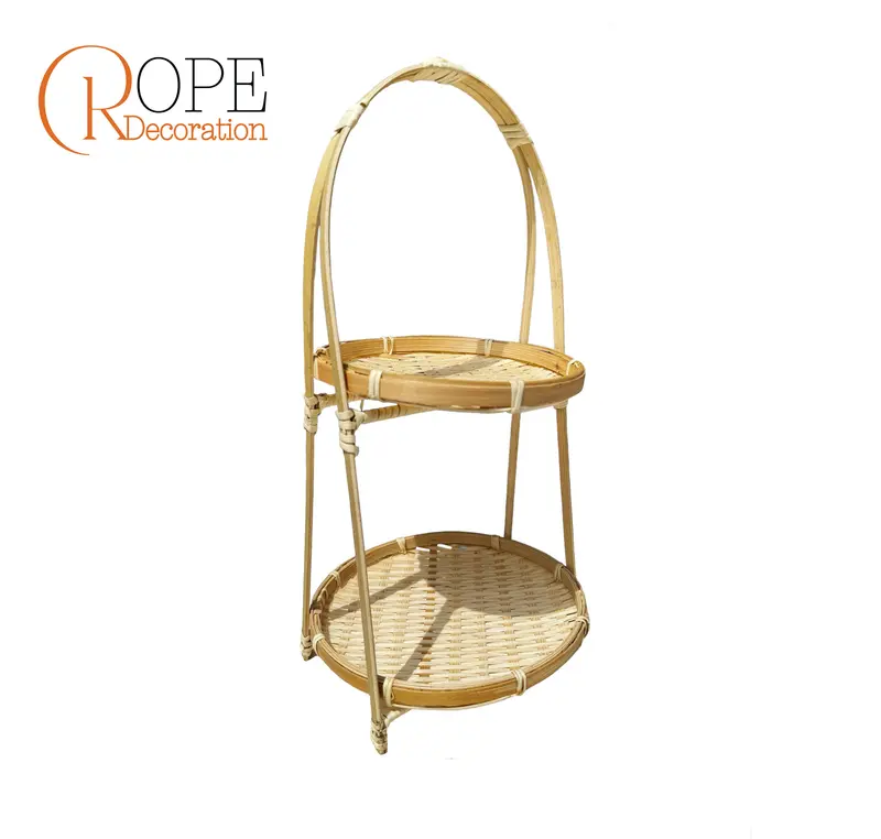 Mẹt tre 3 tầng - kệ tre - đựng đồ - trang trí chụp ảnh 3