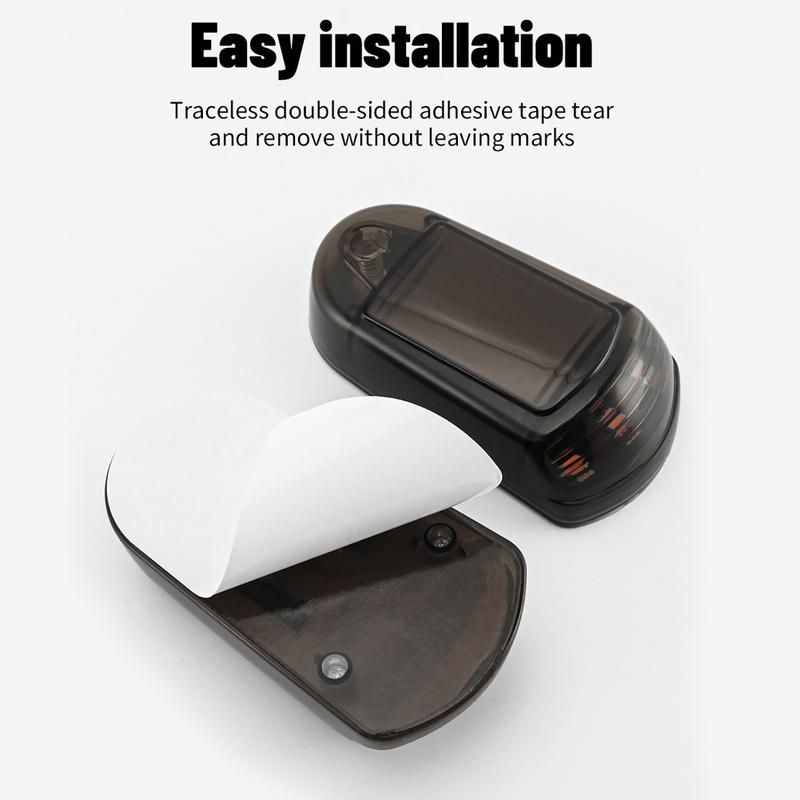 1PC Car Roof Lights Solar Powered Flashing Lights Yellow or 7 Colors Cab Punch-Free Phone App Control Wireless Or Truck #472360 4