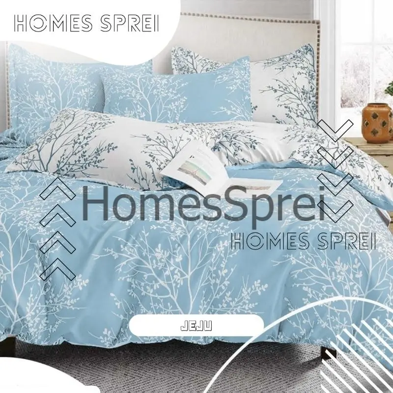 Promo Bedcover Only / Selimut Saja Size 200 x 220 180 x 220 120 x 220 Jeju Series Motif Best Sellet Katun Halus Anti Luntur 2