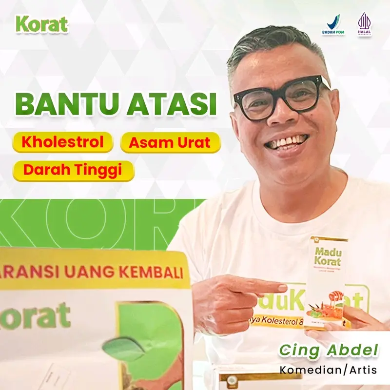 Madu Korat Original Herbal Alami Kolesterol & Asam Urat Lulus BPOM 2