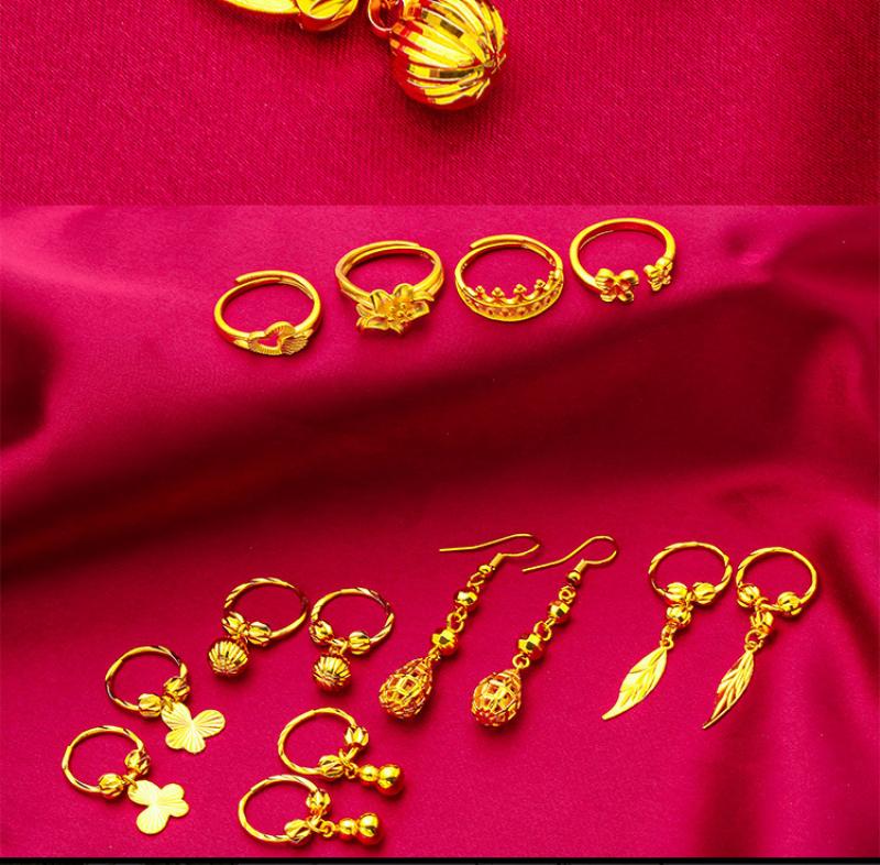 Product Introduction of Bông Tai Titan, Dành Cho Nữ, Mạ Vàng 24K, Không Phai Màu, Trang Sức Tai Thời Trang 21
