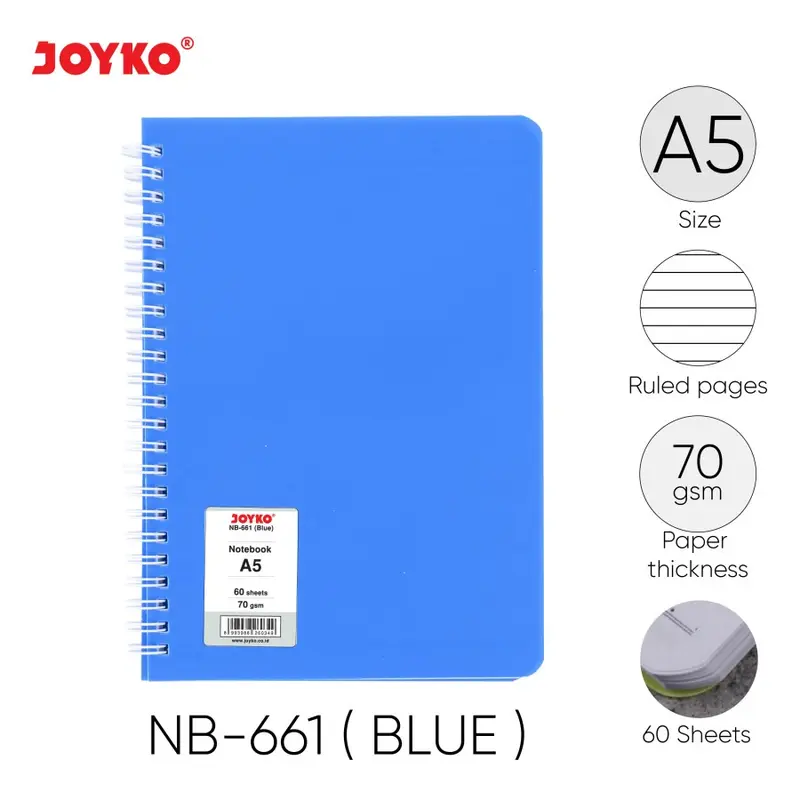 Ruled Notebook Diary Agenda Buku Catatan Bergaris Joyko Nb-661 60 Lembar 6