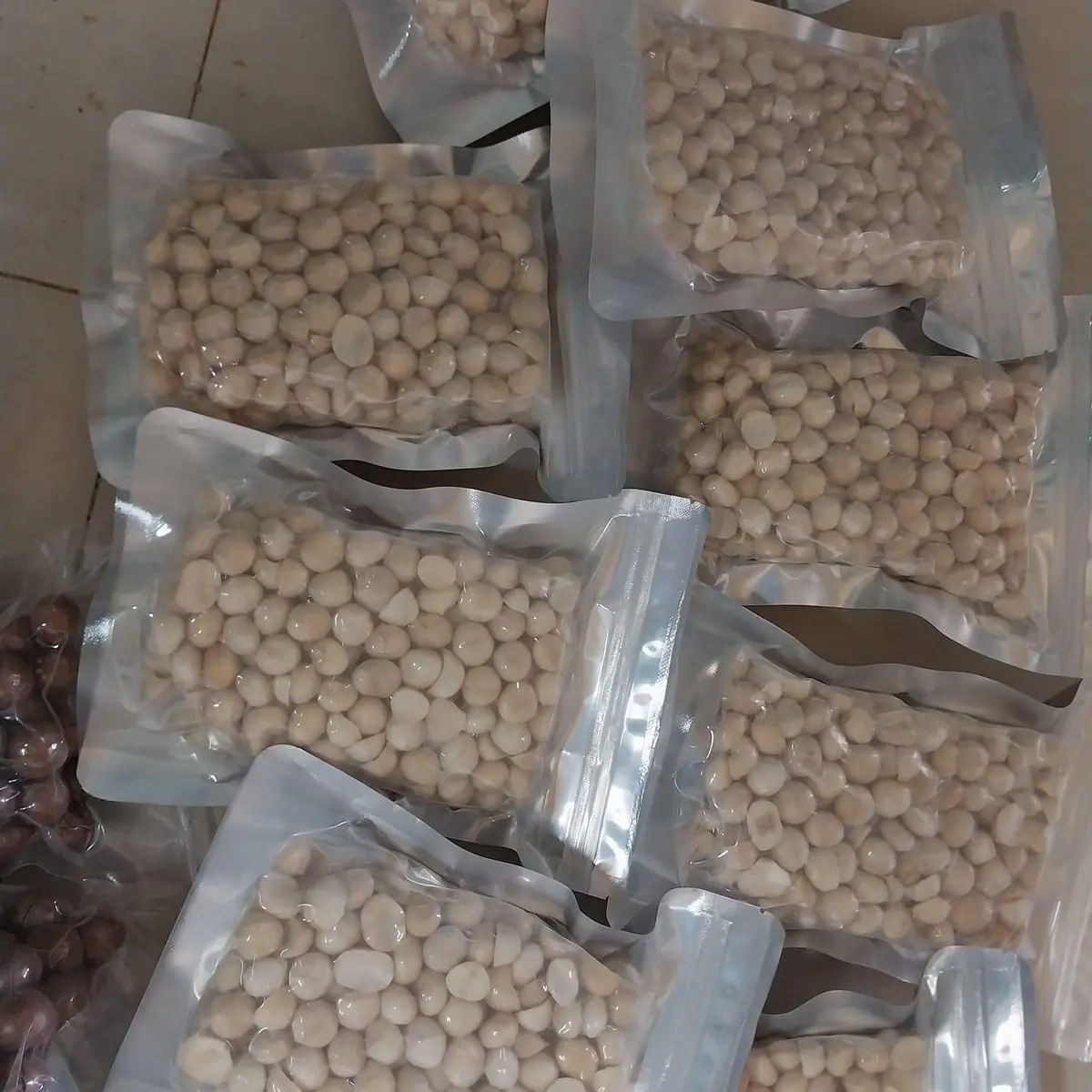 Nhân macca nguyên vỡ túi 500gr hat lam
