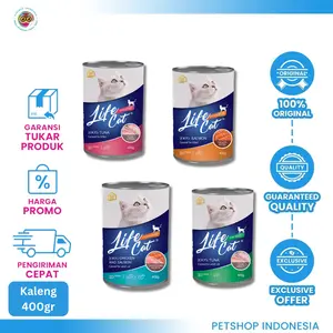 Life Cat Kaleng 400gr - Makanan Basah Kucing untuk Kitten & Dewasa