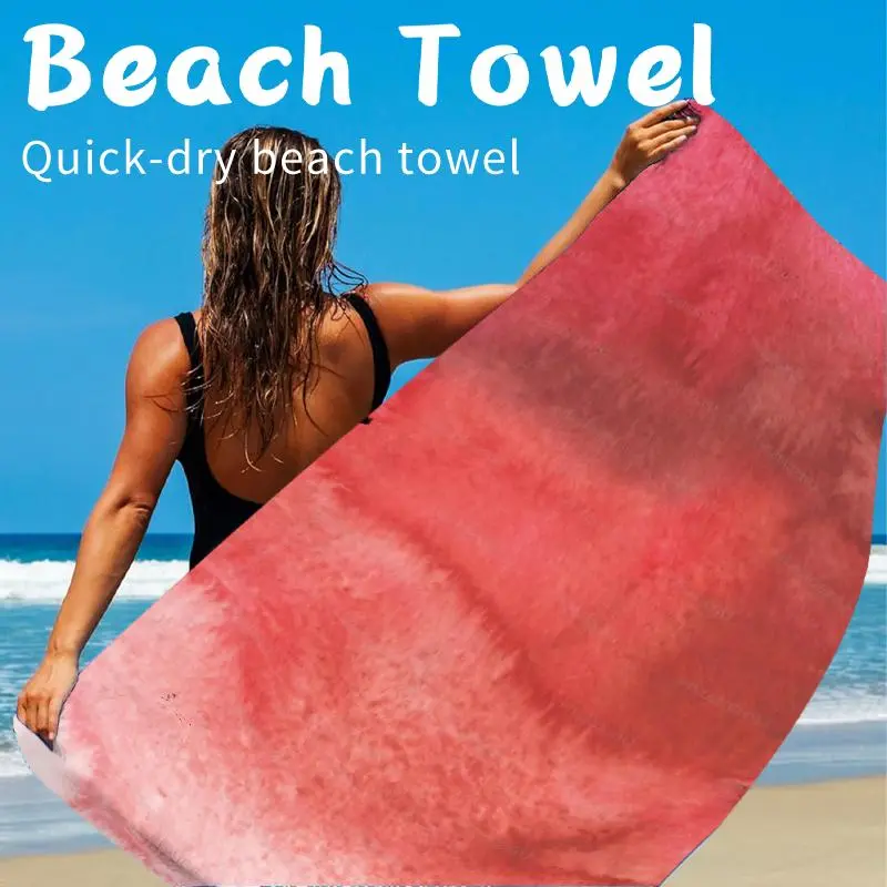 Watermelon Pattern Beach Towel, Soft Quick Drying Towel, Lightweight & Durable Beach Towel for Travel, Camping, Swimming, Beach Party, Yoga 8