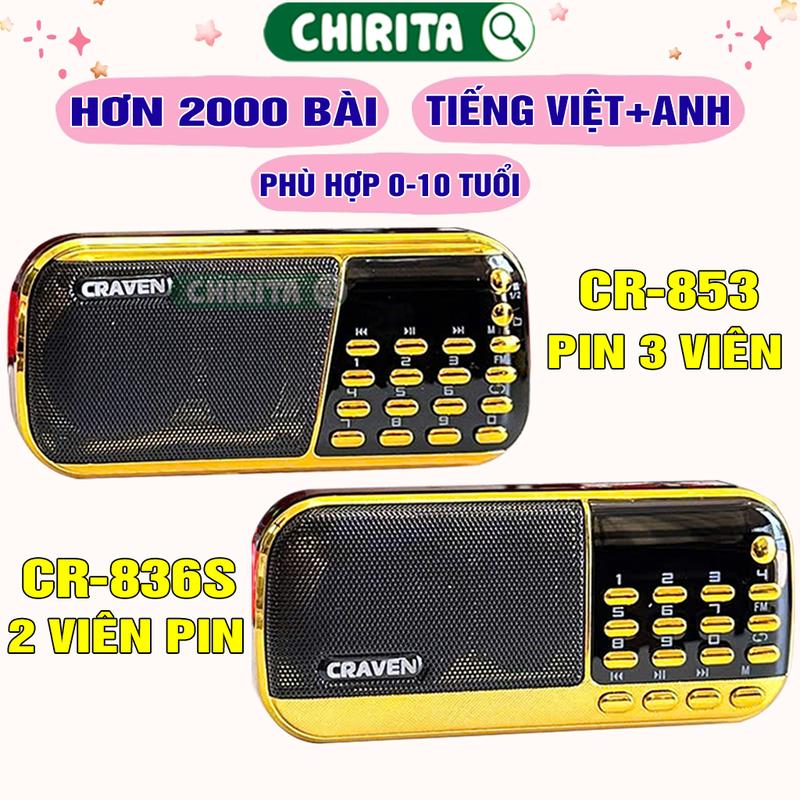 Loa Craven Tắm Ngôn Ngữ Cho Bé 0-10 Tuổi