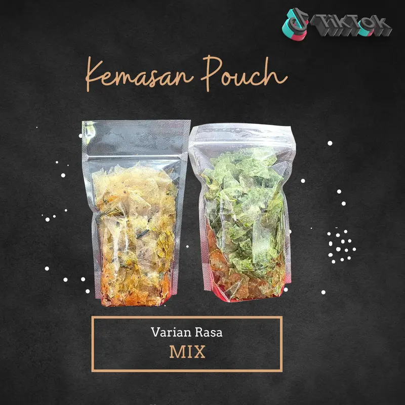 PAKET BUNDLING 2 BUNGKUS KERIPIK KACA KEMASAN JUMBO 100 GRAM basreng viral 3