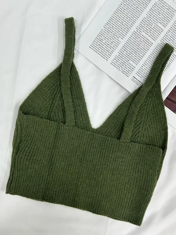 Women's Mushroom Embroidery Cami  Top, Casual Sleeveless   Top for Summer, Fashion Women's Knitwear for Daily Wear 1