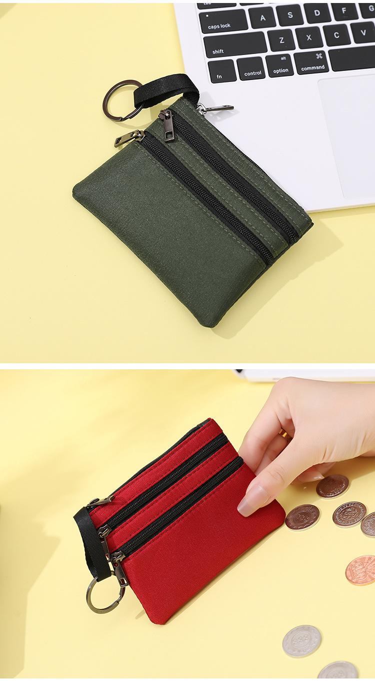 Product Introduction of Women's Coin Purse 2024 New Color-Block Zipper Wallet Short Fabric Multi-Layer Zipper Bag Coin Card Storage Bag st  argo  bag ordering  mini  kelly  bag  straight  china mini  kelly  china  bag bag  bestie1 tas  branded  dari  china mini mewah tapi 8