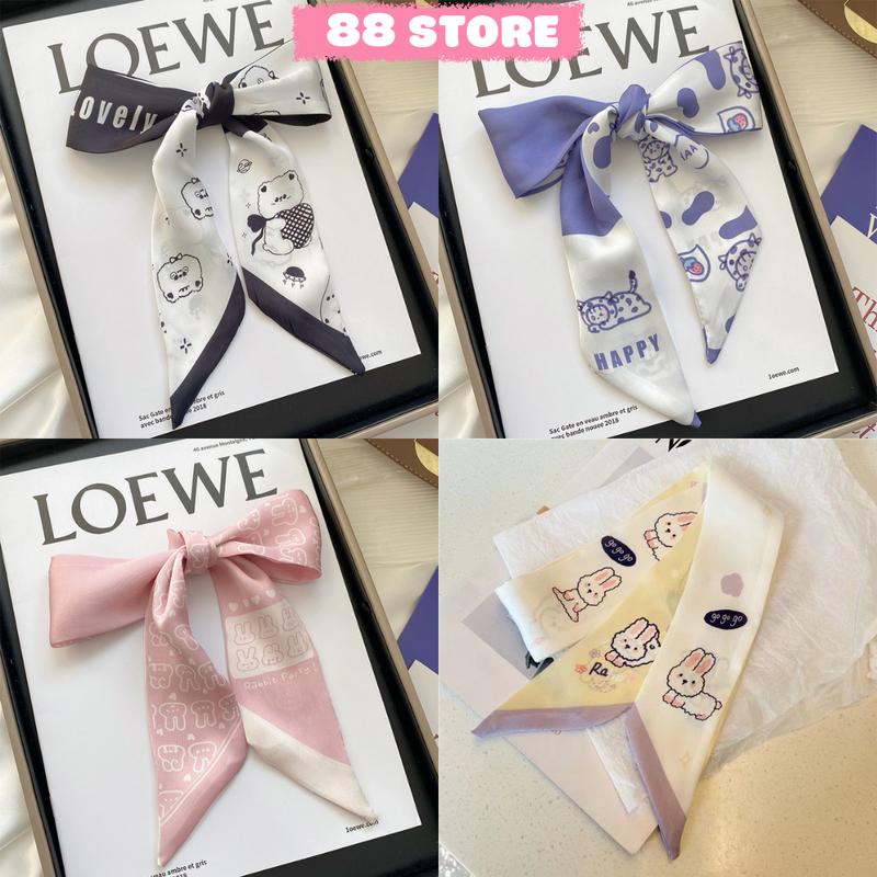 Khăn lụa quấn buộc túi xách ,thắt nơ, buộc tóc 88store Charm