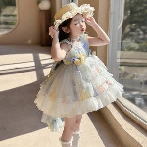 Váy Công Chúa Lolita, Dành Cho Trẻ Em, Hàng Mới Về Mùa Hè 2025, Váy Hai Dây Cổ Tích Rừng Xanh Cho Bé Gái, Áo Choàng Sinh Nhật dam  body  gai candy blossom  kids set  jean  begai boxinh  chobe bocho  begai set  xinh  chobegai