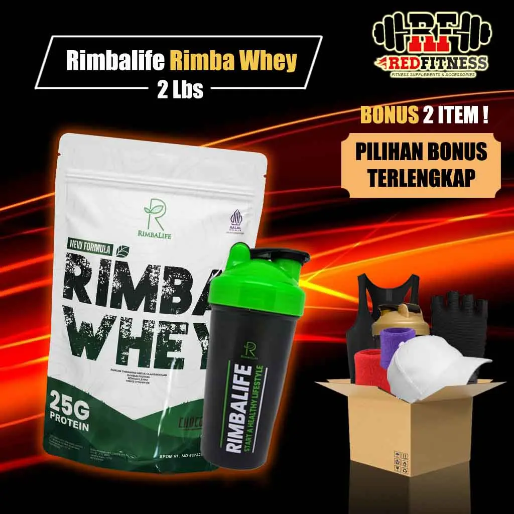 Rimbalife Rimba Whey 2 lbs (900gr) / Susu Whey Protein BPOM Halal 2lbs 2lb lbs