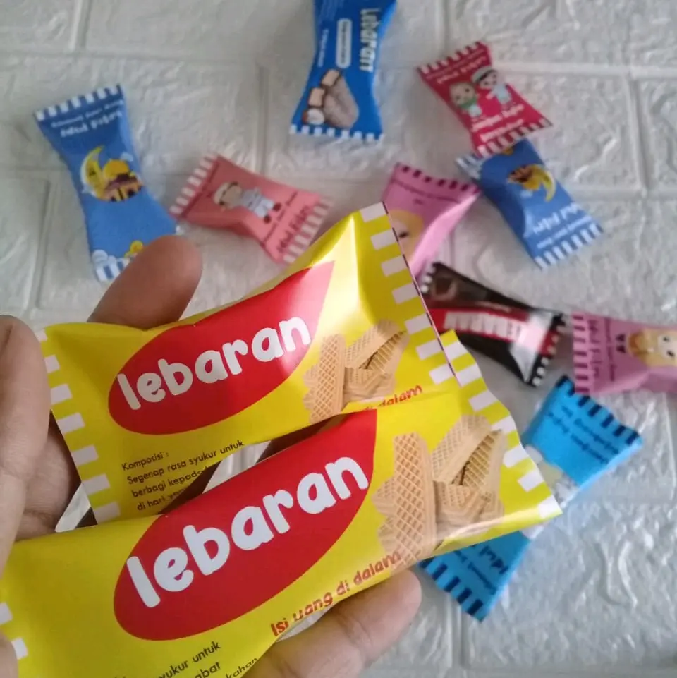 Amplop Lebara Unik Lucu Bentuk Permen isi 10pcs Ukuran Besar amplop lebaran unik