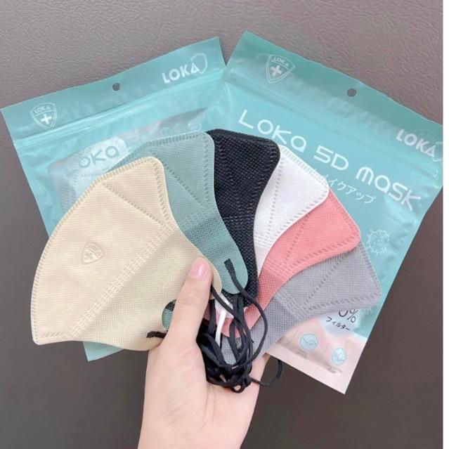 Thùng 100 chiếc khẩu trang 5D MASK kháng khuẩn 3lớp nhiều màu