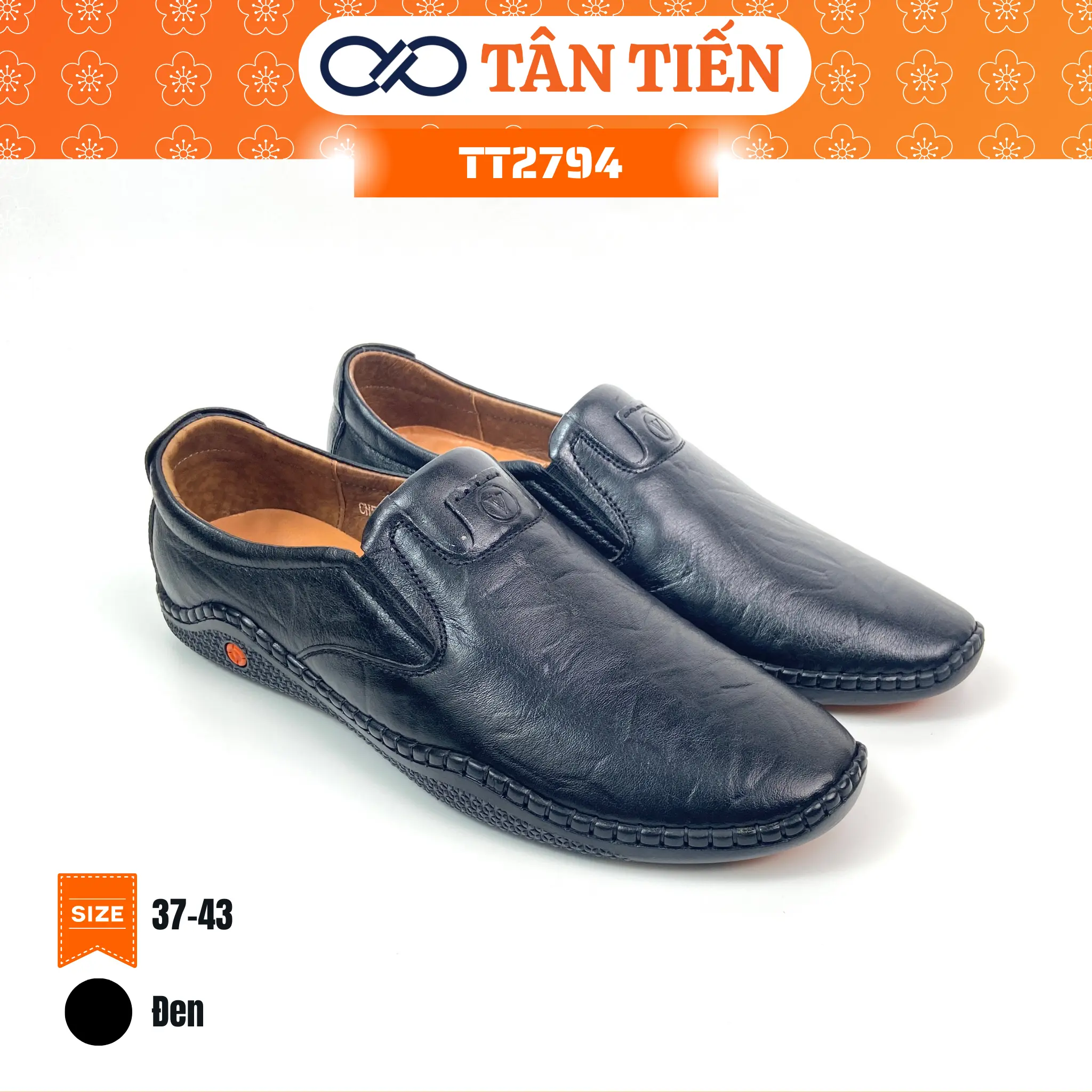 Giày Lười, Xỏ Da Bò Thật Đồng Màu Cho Nam TT2794 Hàng Hiệu Cao Cấp Chính Hãng Tân Tiến Mang Đến Sự Trẻ Trung, Lịch  Sự, Êm Ái, Đế Cao Su Khâu Chắc Chắn, Bảo Hành 2 Năm Nhung Jean giày  da
