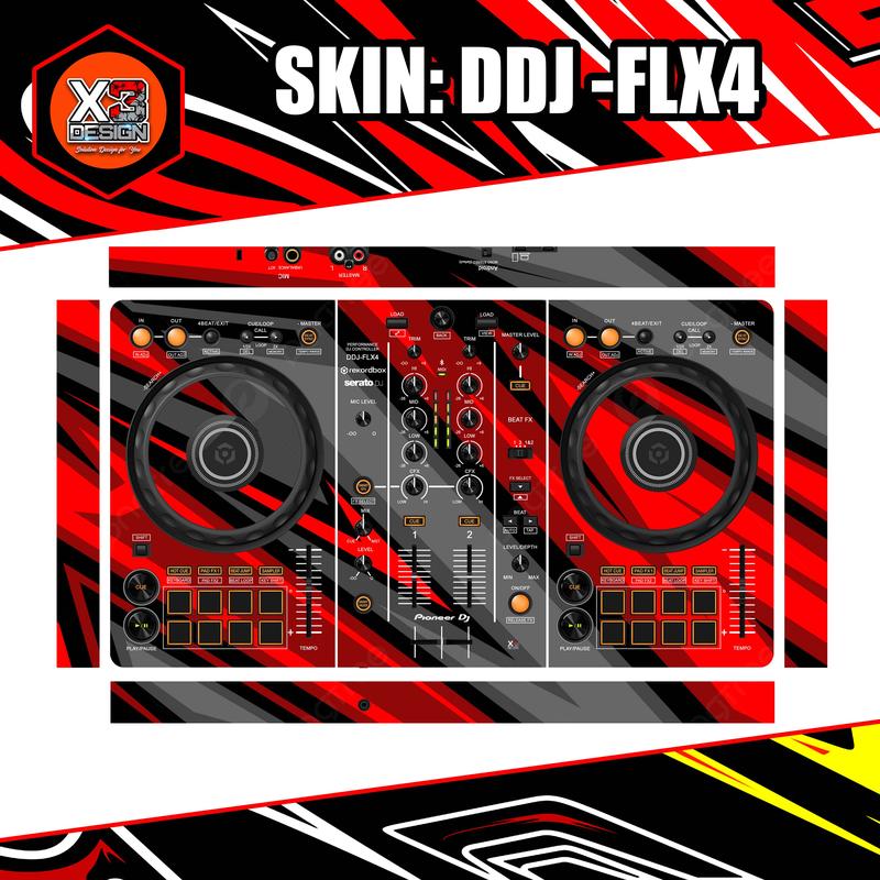 SKINZ PIONEER DDJ-FLX4 ALL VARIAN COLOUR & CUSTOM Sticker - Shop ...