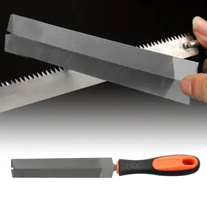 Kikir Gergaji T12 Gergaji Flat Besar File 6 Inch Alat Tangan Tukang Kayu / Kikir Gergaji Kayu Besi Baja Gagang Karet 10inch Kikir Plat/Bulat/Setengah Bulat