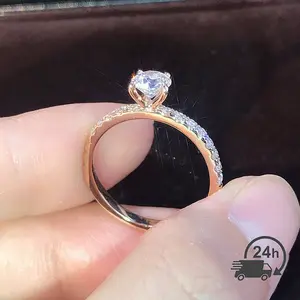 【Pengiriman 24 jam】Cincin Titanium Wanita Mewah - Desain Full Eternity Berlian Asli dengan Lingkaran  Lapisan  Anti Luntur COD