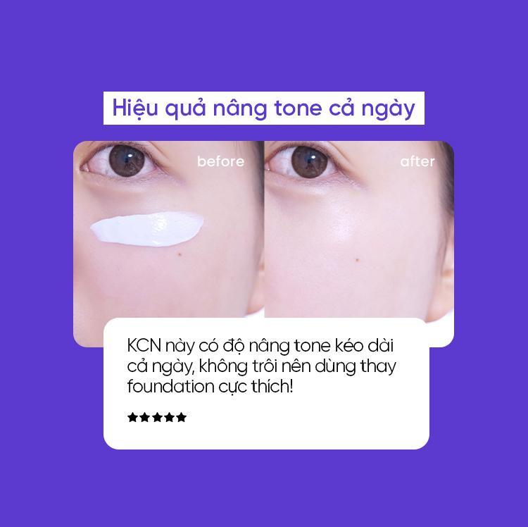 Product Introduction of Kem chống nắng lai BEPLAIN Sunmuse Nâng tone & Hiệu chỉnh tone da SPF 50+ PA++++ ( Tím đậm ) - Tabula Century 1