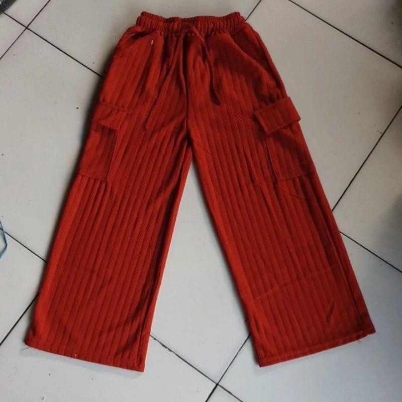 Celana Kulot Kargo Hornet Knit Anak 4
