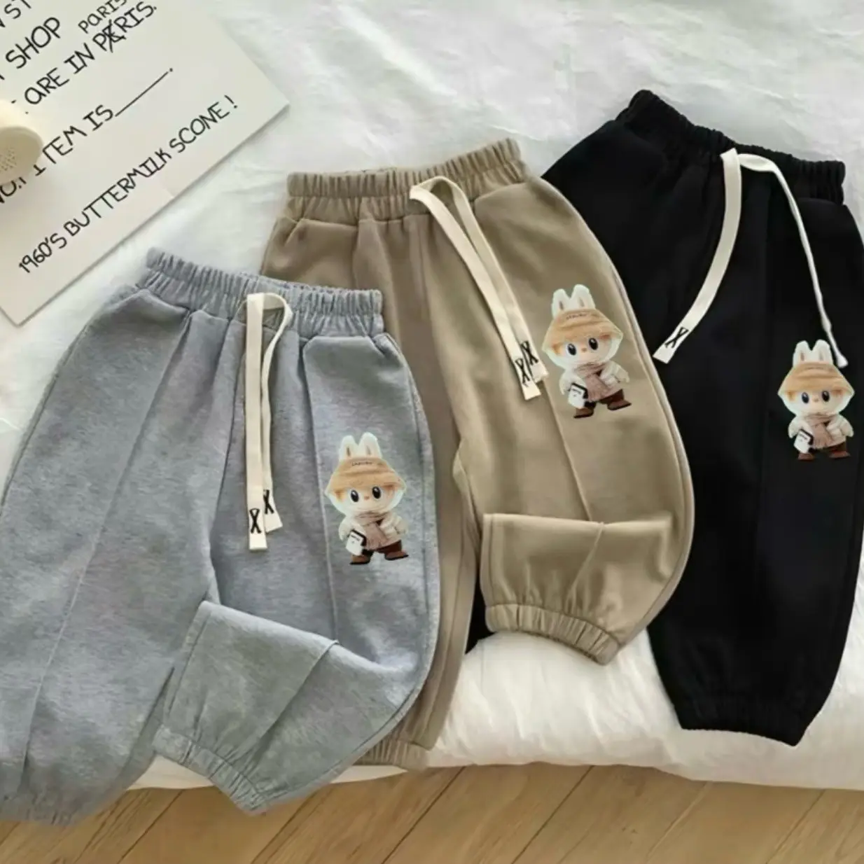 COMBO 3 QUẦN LABUBU BÉ TRAI,BÉ GÁI CHẤT NỈ ẤM ÁP MÙA ĐÔNG