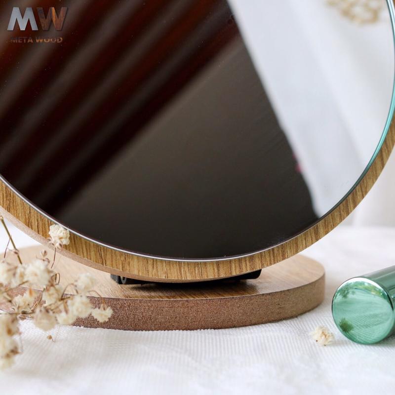 Gương trang điểm Nghệ Thuật để bàn METAWOOD makeup mirror art có Pat điều chỉnh gấp gọn tiện lợi 6