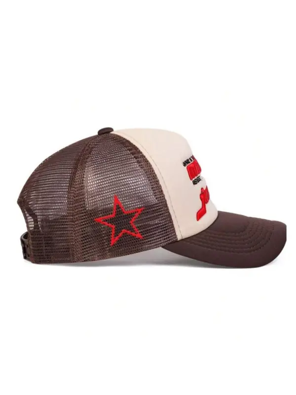 Men's Letter Print Baseball Cap, Casual Outdoor Sports Hat for Men, Breathable Mesh Sun Hat for Daily Wear 4