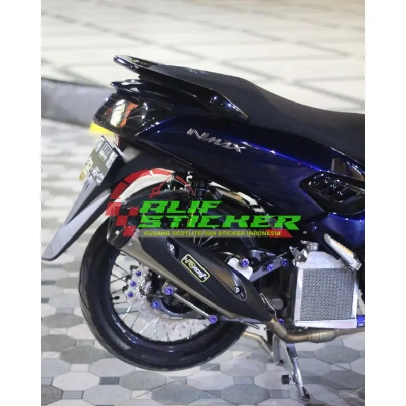 Stiker Skotlet Moonlight Blue Hitam Lembayung Biru Scotlite Motor Lembayung Moonlight Blue Seri Pet Sticker Black Magic Candy Sekotlet Hitam Lembayung Lis Variasi Motor 2