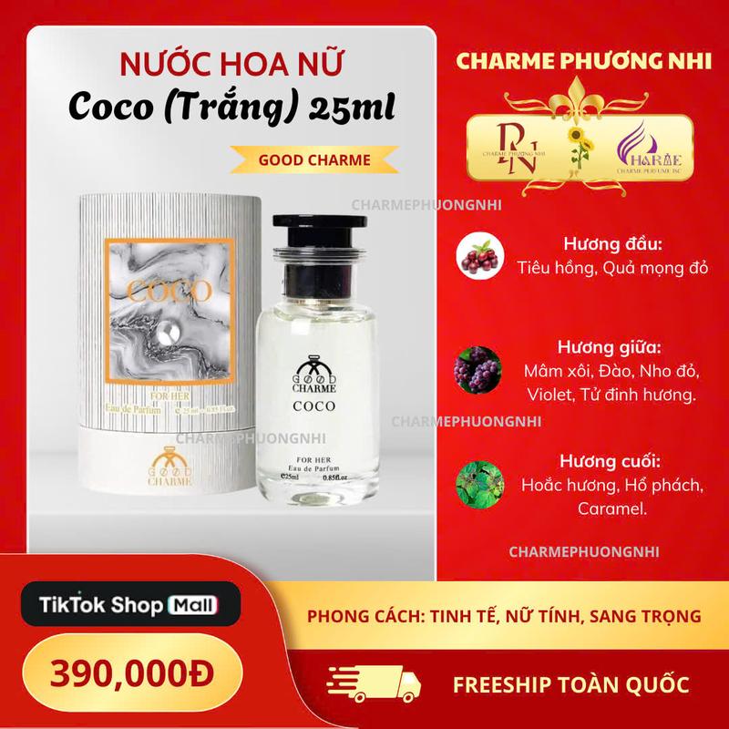 CHARME PERFUME - Nước hoa nữ GOODCHARME COCO trắng 25ml - Perfume Women Xịt Thơm Nữ Cosmetic