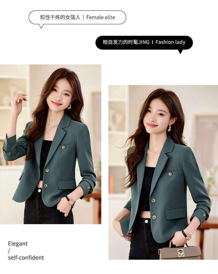 Product Introduction of Áo Khoác Vest Ngắn, Cao Cấp, Thích Hợp Cho Mùa Xuân Và Mùa Thu, Hàng Mới Về Năm 2025, Phong Cách Thường Ngày Nhỏ Thanh Lịch, Bộ Đồ Công Sở, Dành Cho Nữ, Áo Trên Top Women 16