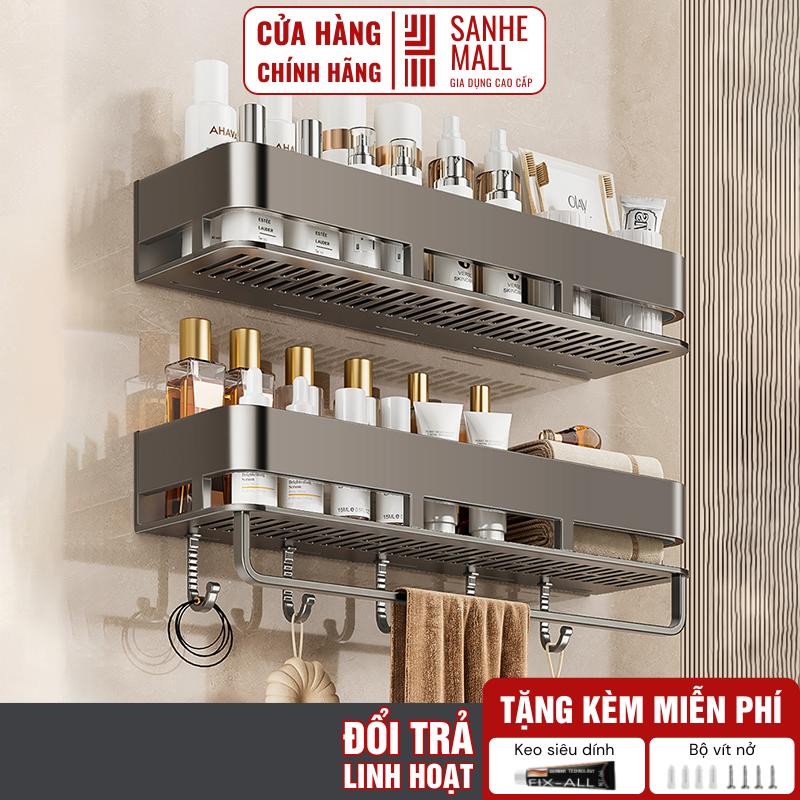  Kệ Nhà Tắm Để Đồ Đa Năng Dán Tường Sanhe Giá Treo Tường Đựng Mỹ Phẩm Nhà Tắm Chất Liệu Nhôm Không Gỉ Kitchen 