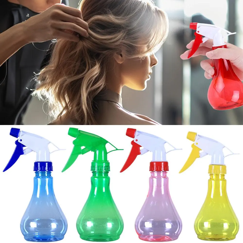 250ml Candy Color Subpackage Spray Bottle Plastic Bulb Modeling Spray Bottle Hairdressing Tool