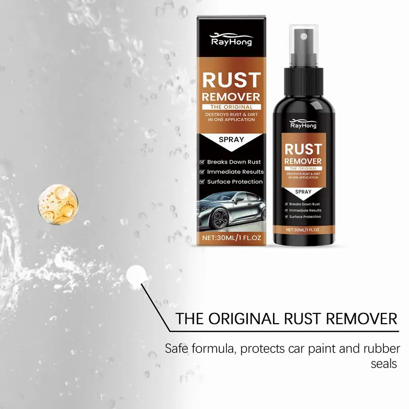 Rust Remover Spray, Car Rust Remover Spray, Car Paint Rust Remover, Professional Car Cleaning & Care Fluid, Car Washing & Maintenance Product 3