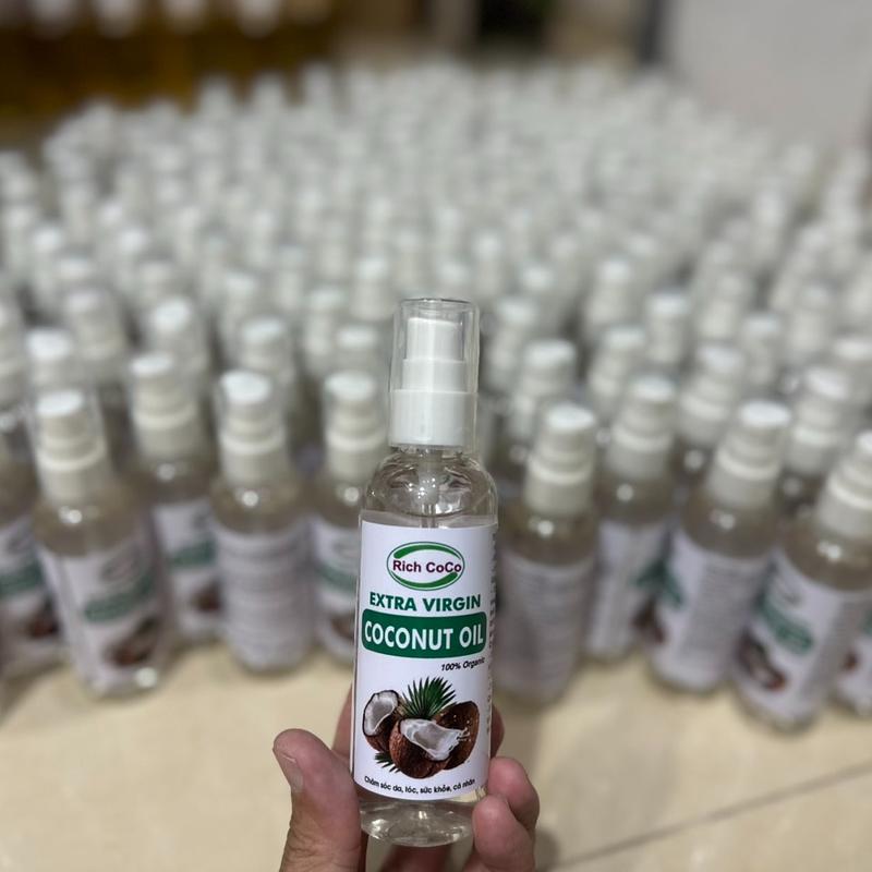 DẦU DỪA HỮU CƠ ÉP LẠNH - RICH COCO – EXTRA VIRGIN COCONUT OIL – CHAI 100ml 7