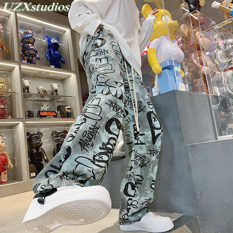 Product Introduction of Quần Dài Ống Rộng, Phong Cách Hip Hop, Thiết Kế Graffiti, Quần Ngoại Cỡ Dành Cho Nam Giới, Quần Jazz Và Quần Đường Phố Cao Cấp, Thích Hợp Cho Khiêu Vũ Và Phong Cách Cổ Điển 15