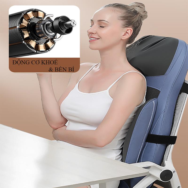 Product Introduction of Ghế massage toàn thân xoa bóp toàn bộ cơ thể, đệm massage thiết kế công thái học vừa vặn đường cong của cơ thể và công nghệ massage hiện đại. Bảo hành 24 tháng trên toàn quốc. 9