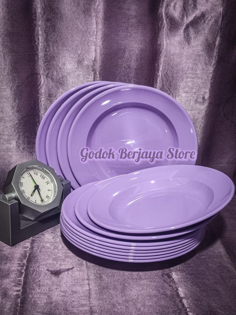 Product Introduction of Promo 1 Lusin Piring Melamin Asli SNI Model Bulat Besar Dan Tahan Panas 1