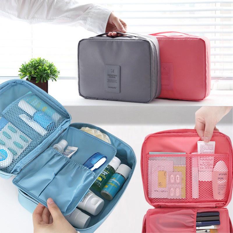 Beg Solek Mudah Alih, Kapasiti Besar, Kalis Air, Kotak Penyimpanan Peralatan Mandi, Sesuai untuk Penyimpanan Wanita, Kotak Solek, Vixplorn 8